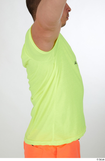 Joel dressed sports upper body yellow t shirt 0007.jpg